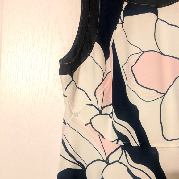 Ivanka Trump Ivory, Pink & Navy Dress - Picture 2 of 7